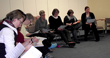 Intensives Proben Chorwochenende Probenraum